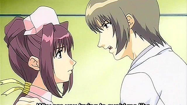 Chained nurse sucks off two dicks in kinky bdsm hospital