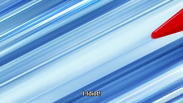 Super HxEros (uncensored) 6 - Ecchi - Busty anime schoolgirl flashes her boobs to H-warrior