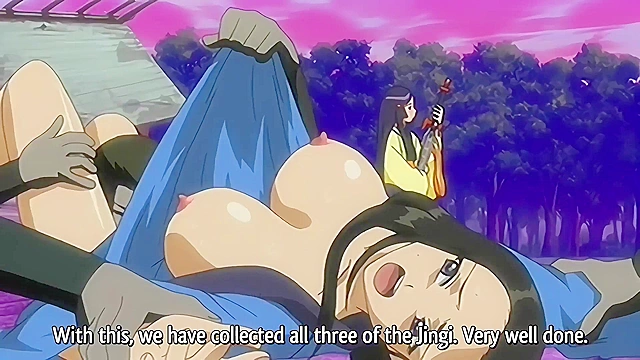 Shinobi Seduction 2 - Hentai lesbians have hot threesome to find treasure