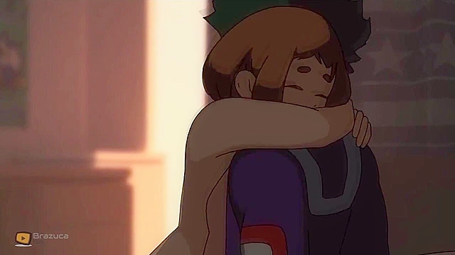 My Hero Academia animated porn - Ochaco fucking with Deku
