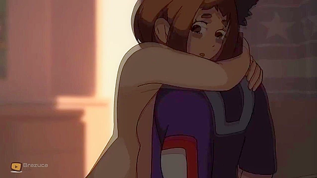 My Hero Academia animated porn - Ochaco fucking with Deku