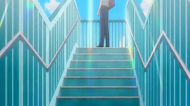 Sexy anime redhead gets fucked underwater in a swimming pool while talking to friends