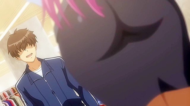 Uniform of Disgrace1 - Hentai pervert blackmails busty store girl into locker room sex