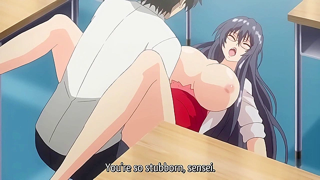 Hypnosis Class 2 - Huge titty hentai teacher fucked in classroom by hypnotizing student