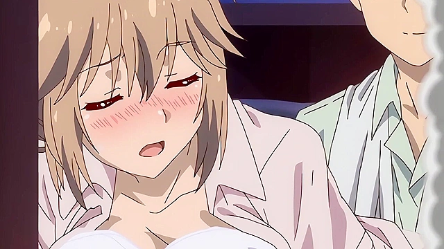 Training with Nurse Girlfriend - Nurse solves boner problem with a blowjob