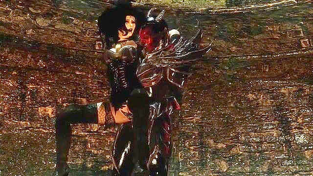 Witch babe from skyrim gets fucked hard doggy style by a demon