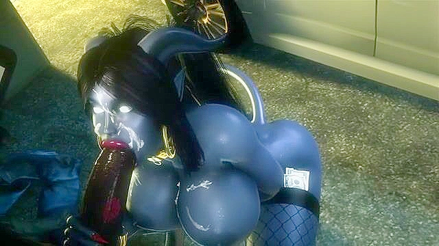 Warcraft Draenei Xsara Sucks a Huge Black Cock