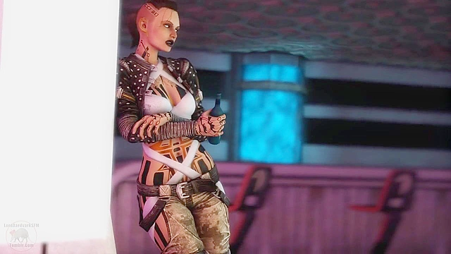 Blue Star 1 - Space girl licking and finger the asshole of a blue alien