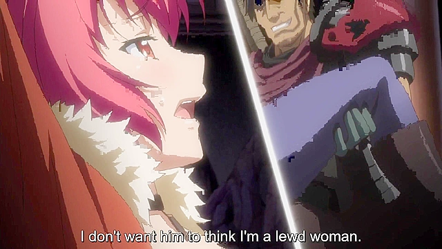 Kuroinu 3 - Busty redhead gets fucked in her tight hentai pussy while comrades watch