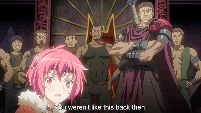 Kuroinu 3 - Busty redhead gets fucked in her tight hentai pussy while comrades watch