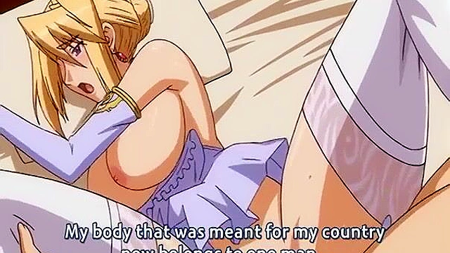 Busty anime blonde gets her wet pussy pounded in the school library