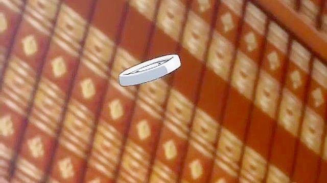 Busty anime blonde gets her wet pussy pounded in the school library