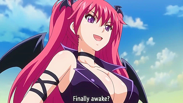 Nuki Doki! Revolution 3 - Pervy hentai angel uses his dick as a helicopter