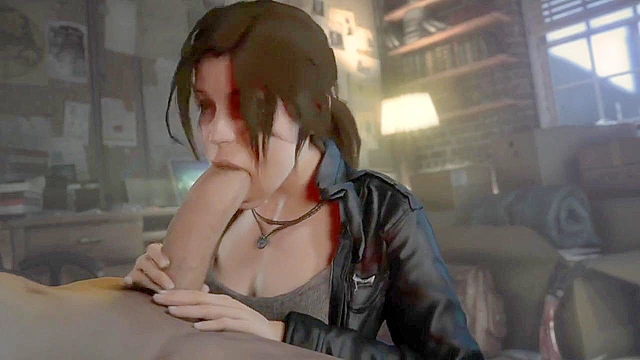 Lara Croft gets down on her knees and deepthroat cock - 3d compilation