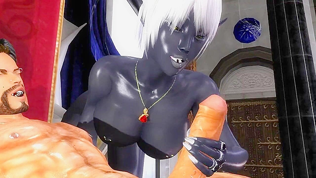 Curvy queen Nualia satisfies demon king with her big round ass