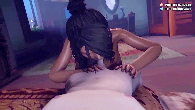 Vicious Fantasy 1 - Curvy mom Lulu satisfies her horny spying son