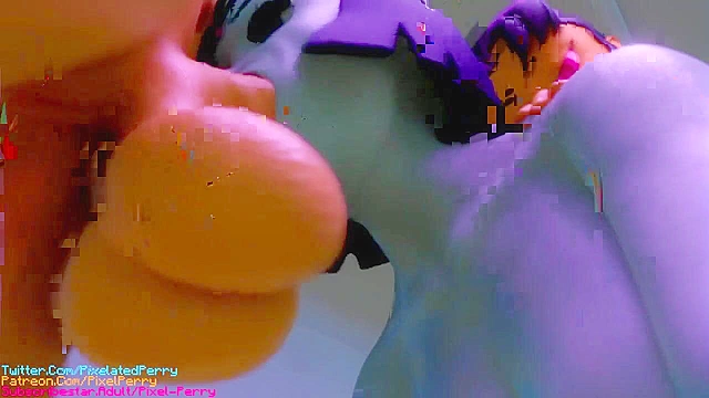 Teen Titans Starfire and friend fuck Raven with their futa cocks