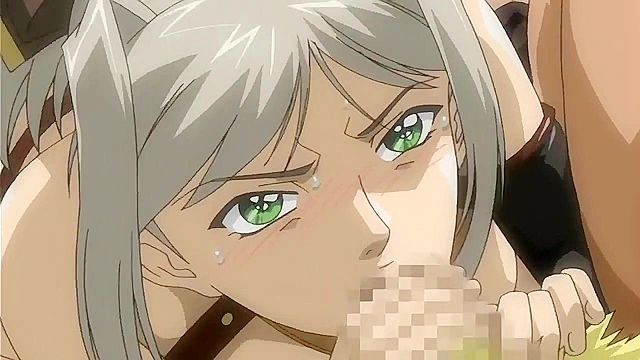 Huge demon impales Princess Lilia and catgirl with huge cocks