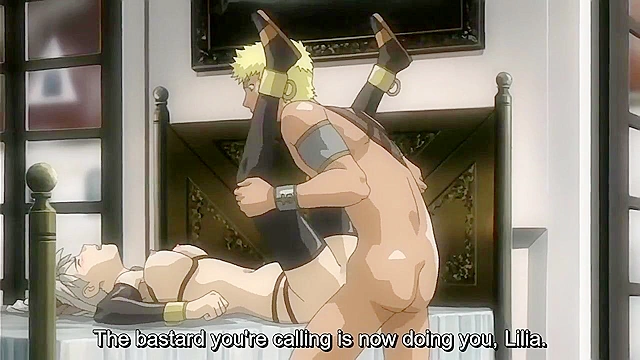 Huge demon impales Princess Lilia and catgirl with huge cocks