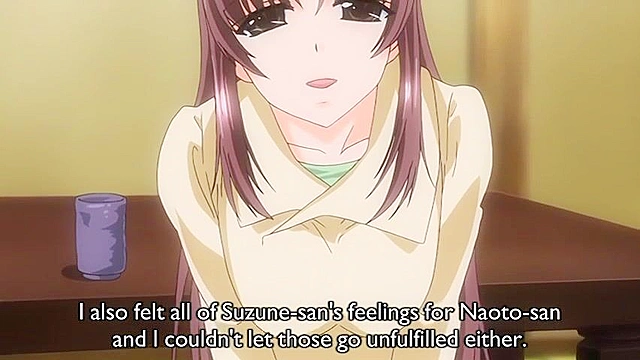 Shin Ringetsu 2 - Two knocked up anime teens work on a cock together