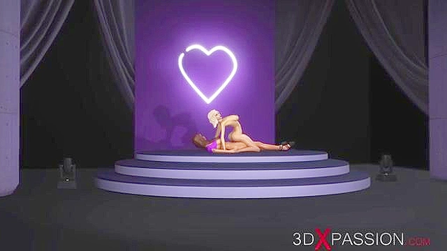 3d sexy dickgirl fucks hard a sweet teen on fashion model stage