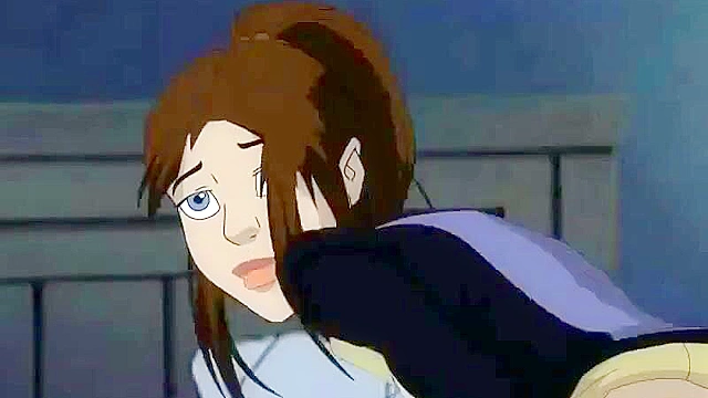 X-Men Kitty sucks Avalanche's dick and gets a cartoon facial