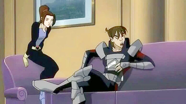 X-Men Kitty sucks Avalanche's dick and gets a cartoon facial