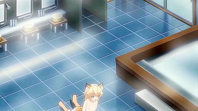 Fox Girl's Naughty Resort 1 - Virgin fox girl rides on hentai old man's dick