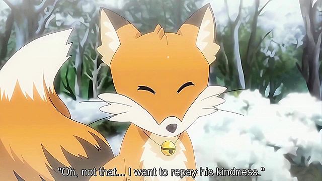 Fox Girl's Naughty Resort 1 - Virgin fox girl rides on hentai old man's dick