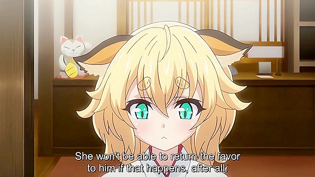 Fox Girl's Naughty Resort 1 - Virgin fox girl rides on hentai old man's dick