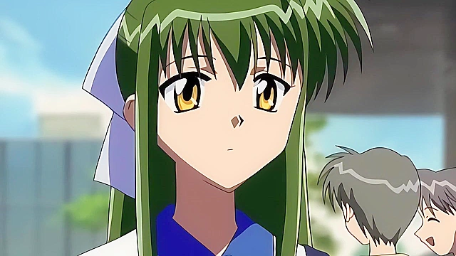 Triangle Heart 2 - Petite anime teen has romantic sex with janitor