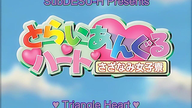 Triangle Heart 2 - Petite anime teen has romantic sex with janitor