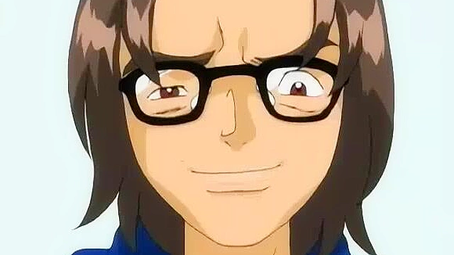 Schoolgirl in maid outfit gets trapped under desk and dirty professor fucks her