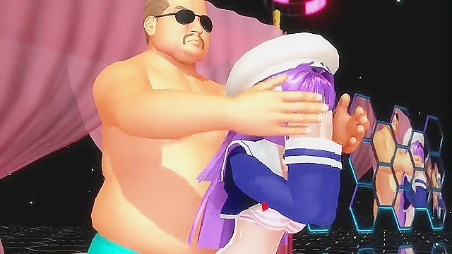 Cute teen pop idols sing and then get fucked by pervy fat guy