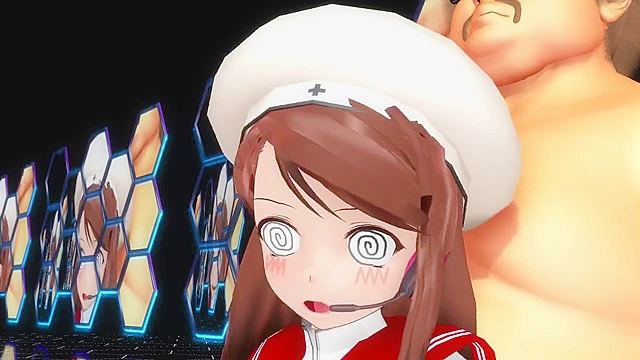 Cute teen pop idols sing and then get fucked by pervy fat guy