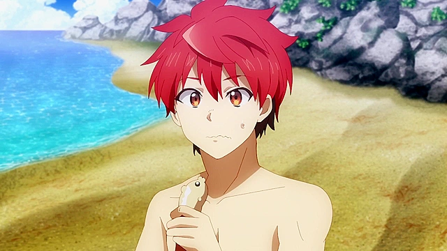 Super HxEros (uncensored) 9 - Ecchi - Sea cucumbers suck on schoolgirl boobies for erotic energy