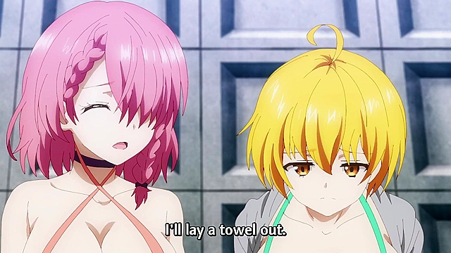 Super HxEros (uncensored) 9 - Ecchi - Sea cucumbers suck on schoolgirl boobies for erotic energy