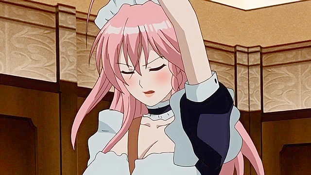 Maid-san Bouncing Tits 1 - Busty anime maids give new master boobjobs