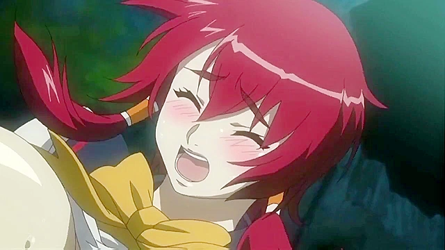 Virgin hentai redhead sucks her first cock and then straddles a thick cock