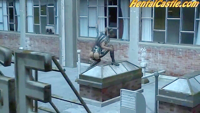 Wolverine fucks catwoman rough in a dirty alley