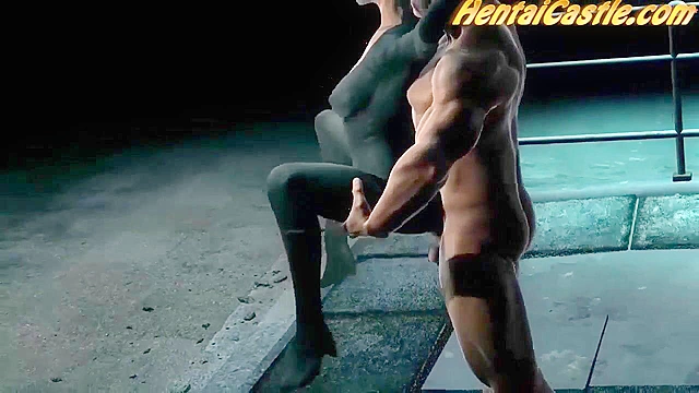 Wolverine fucks catwoman rough in a dirty alley