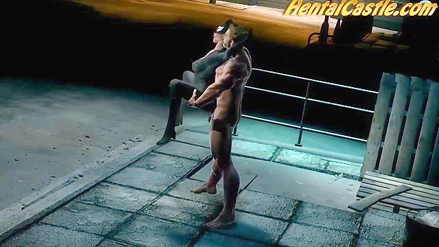 Wolverine fucks catwoman rough in a dirty alley