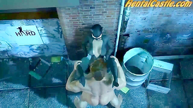 Wolverine fucks catwoman rough in a dirty alley