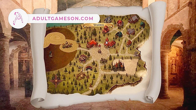 Busty succubus defeated has to give up the pussy - cartoon game walkthrough