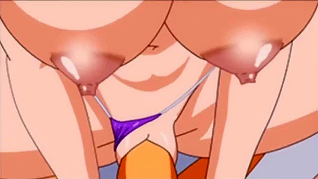 Master Roshi gets a boobjob from a curvy Android 18