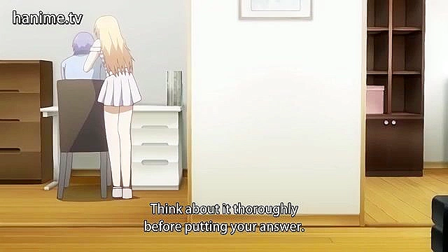 Squeezed - Busty anime milf teaches a guy how to fuck and please a mature woman