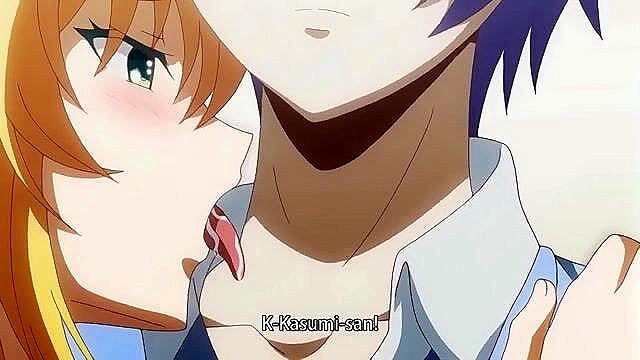 Squeezed - Busty anime milf teaches a guy how to fuck and please a mature woman