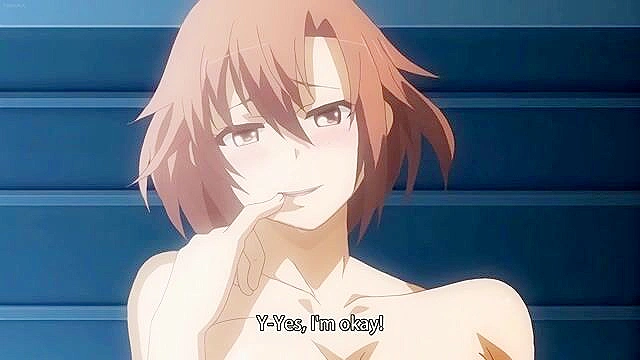 Squeezed - Busty anime milf teaches a guy how to fuck and please a mature woman