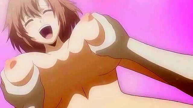 Squeezed - Busty anime milf teaches a guy how to fuck and please a mature woman