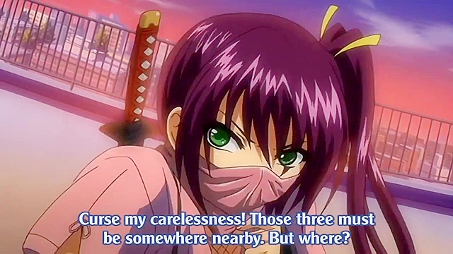 Slutty anime redhead fucks in her new swimsuit in the hospital